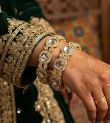 Supreme Quality Polki Kundan Bangles