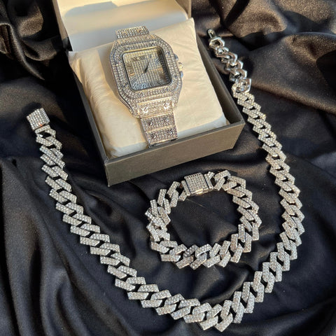 Gen Z Aesthetics Iced Out Diamond Premium Combo