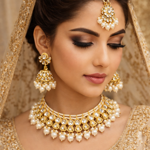 RAIHA Kundan Studded Indian Glamour Set