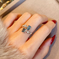 GC Deluxe Aqua Square Bracket Adjustable Ring