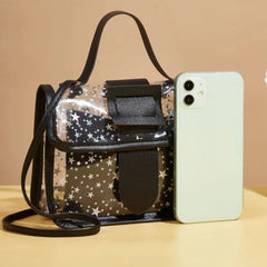 Super Trending Mini Clear Flap Square Bag With Inner Pouch