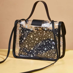 Super Trending Mini Clear Flap Square Bag With Inner Pouch