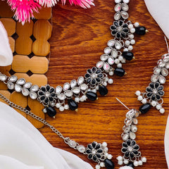 Jasmine Indian Supreme Quality Kundan Set (Black)