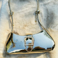 Sparkly Y2k Crossbody Retro Bag Fire Gold