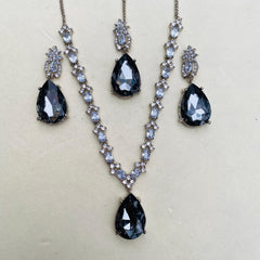 SIMRAN AD Crystal Zarkon Deluxe Sets With Doublet Stone