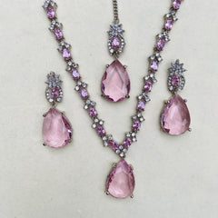 SIMRAN AD Crystal Zarkon Deluxe Sets With Doublet Stone