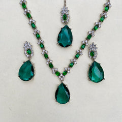 SIMRAN AD Crystal Zarkon Deluxe Sets With Doublet Stone