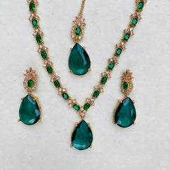 SIMRAN AD Crystal Zarkon Deluxe Sets With Doublet Stone