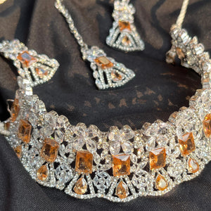 AZRA American Diamond Ethnic Deluxe Set