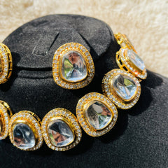 GC Indian Polki Uncut Diamond Kundan Studded Stones