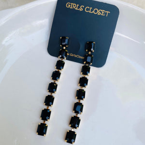 Sparkling Rhinestone Drop Earrings Extremely Luxurious Statement