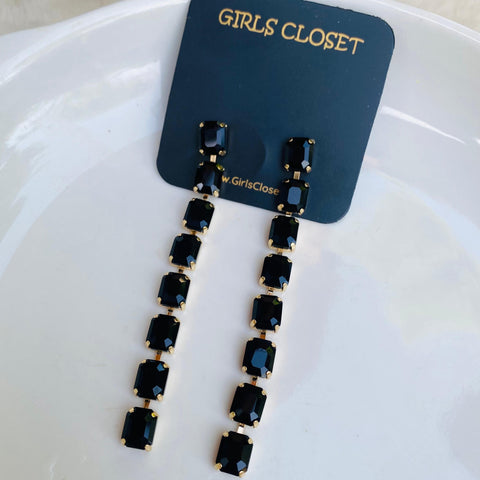 Sparkling Rhinestone Drop Earrings Extremely Luxurious Statement