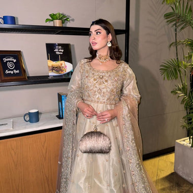 GC Signature Textured Velvet Clutch Bag