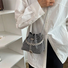 Blingy Rhinestone Diamond Imitation Stones Pouch Bag