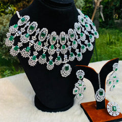 Kiara Advani Inspired American Diamond Bridal Set With Ring