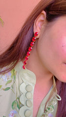 Sparkling Rhinestone Drop Earrings Extremely Luxurious Statement