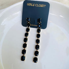 Sparkling Rhinestone Drop Earrings Extremely Luxurious Statement