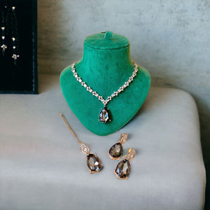 SIMRAN AD Crystal Zarkon Deluxe Sets With Doublet Stone