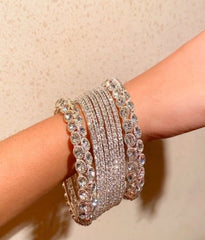 GC Pack Of 8 Deluxe Crystal Bling Bangles