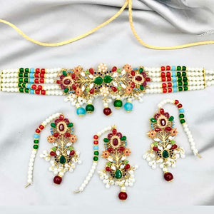 GC Traditional Flower Neck Choker Set