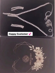 Elizabeth Zircon Necklace & Earrings Set Diamond Vibe Silver