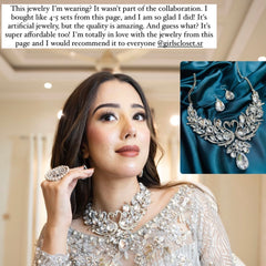 GC Exclusive Statement Swan Necklace & Earrings Combo (Super Premium)