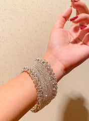 GC Pack Of 8 Deluxe Crystal Bling Bangles