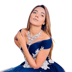 GC Statement Swan Necklace & Earrings Combo (Super Premium)