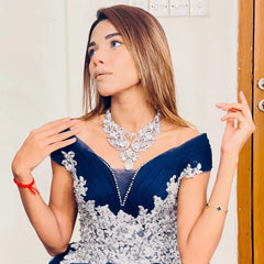 GC Statement Swan Necklace & Earrings Combo (Super Premium)