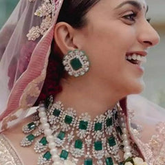 Kiara Advani Inspired American Diamond Bridal Set With Ring