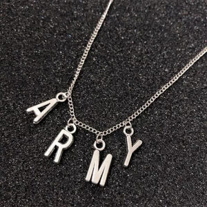 BTS K Pop ARMY Metal Necklace Top Trending