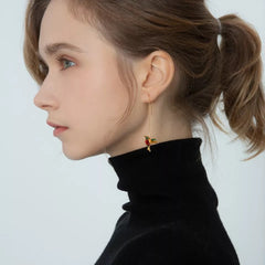 GC Crystal Drop Hummingbird Earrings