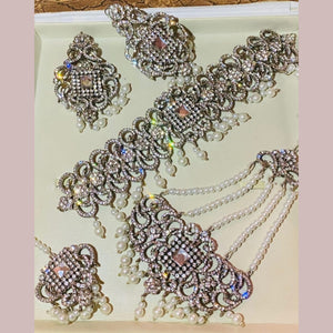 Alisha Super Elegant & Premium Quality Sparkling Bridal Set