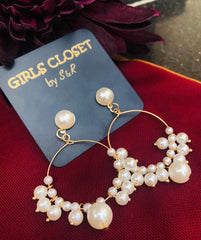 GC Multi Pearl Trendy Hoops