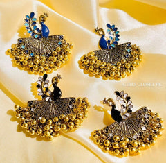 GC Premium Chandelier Peacock Colorful Earrings (Premium Edition)