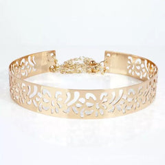 GC Aesthetic Gold Round Metal Mosaic Belt