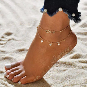 Bohemian Classic Multilayered Charm Anklet