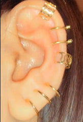 GC Pack of 12 Non Piercing Ear Cuffs