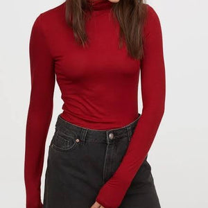 Super Elastic Turtle High Neck Tee Supreme Quality Free Size