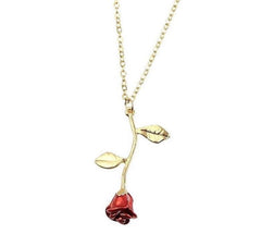Beauty & The Beast Rose Pendant