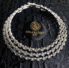 Prestige Neck Piece Statement  Zircon Multi Layered Neck Piece.