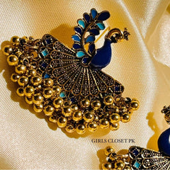 GC Premium Chandelier Peacock Colorful Earrings (Premium Edition)
