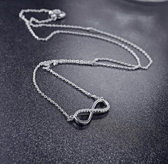GC Exclusive Infinity Silver Pendant & Bracelet Combo