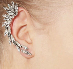 Statement Crystal Crescent Shaped Ear Cuff