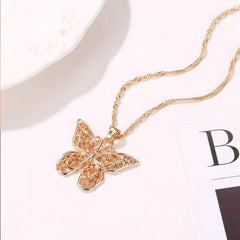 Iconic Metal Charm Butterfly Trending Necklace