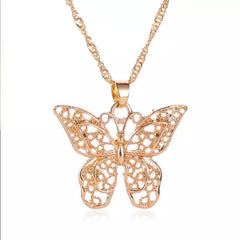 Iconic Metal Charm Butterfly Trending Necklace