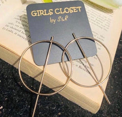 GC Hoop Liner Statement Earrings