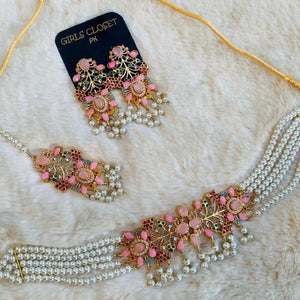 Indian Style Alani 𝗔𝗿𝘁𝗶𝘀𝘁𝗶𝗰 Combo Premium Pink Set