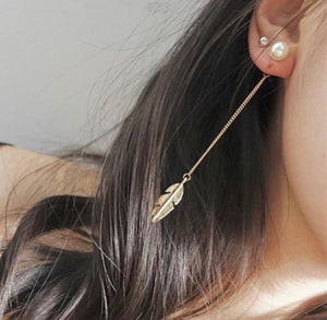 Long Leaf Dangle Pair Earrings!