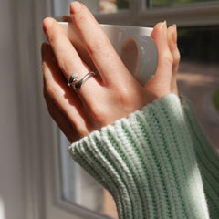 Sterling Silver Adjustable Size Hug Ring – Top Trending